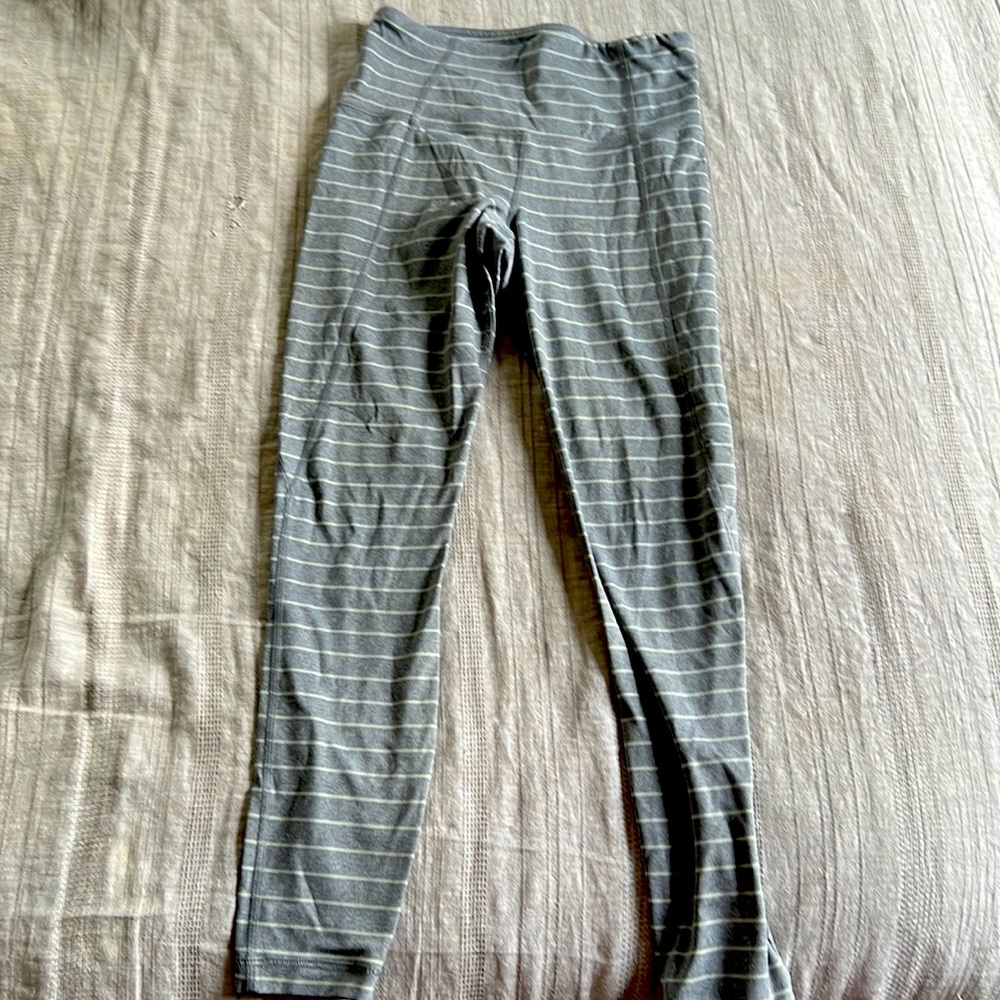 Grey stripe Athleta pants never worn